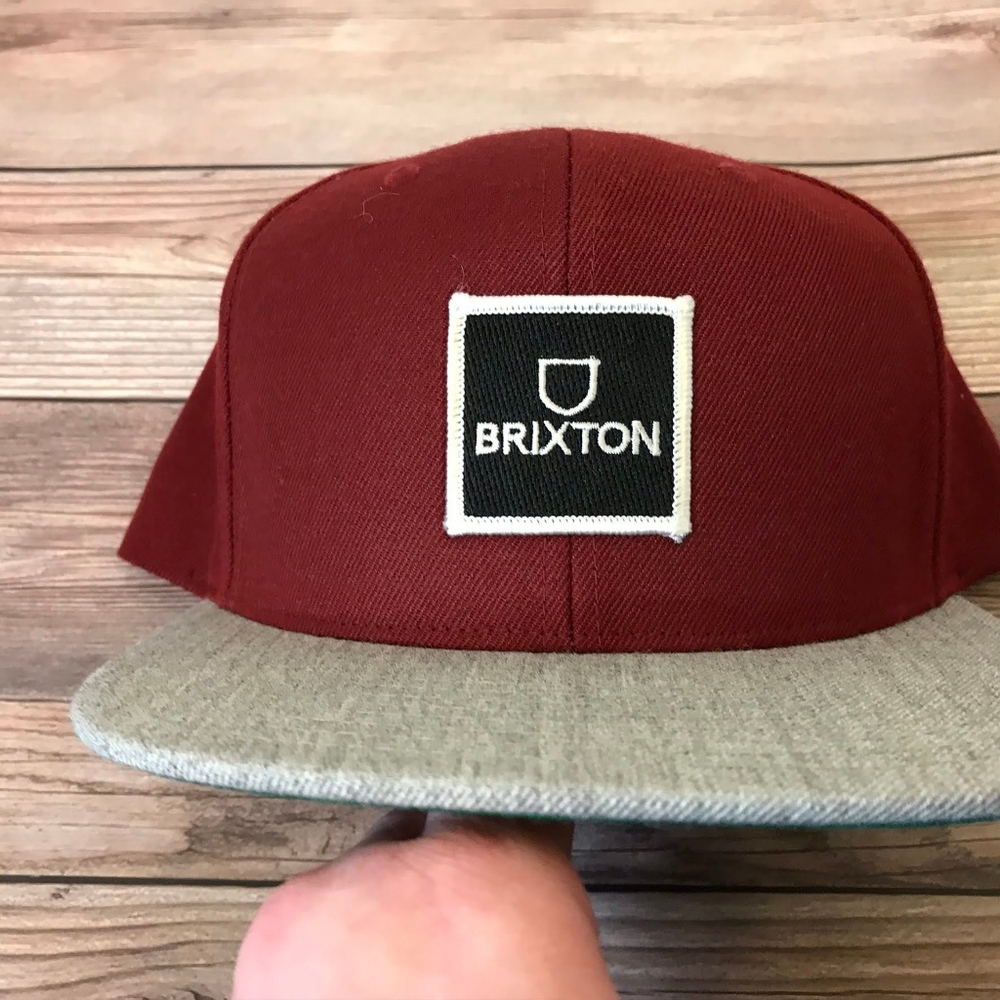 Brixton Alpha Square Medium Profile Snapback Hat